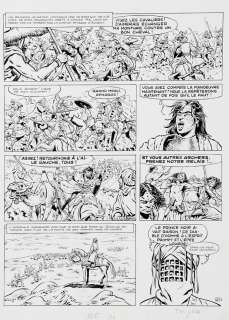 Craenhals | Chevalier Ardent, planche n°22 Ã  l’encre de Chin… | Banque Dessinée