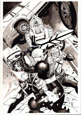 X-Men #29 Martin Coccolo Variant - Cyclops Psylocke Magneto Magik | Comix Art Studio