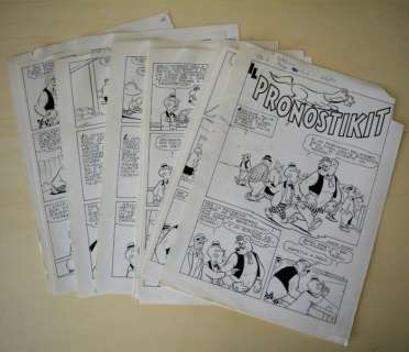 Il Pronostikit - 12x tavole originali - Storia completa - Loose page - (1962) | Catawiki