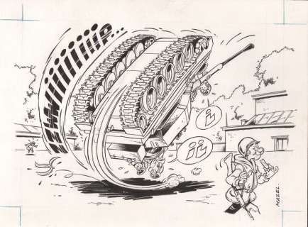 Mazel | IllustrationÂ humoristique Ã  l’encre de Chine sur… | Banque Dessinée