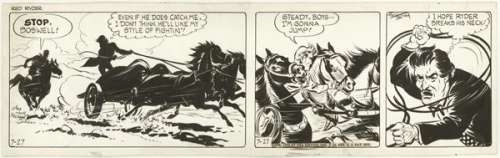 50: Harman Red Ryder daily 7/27/46 original comic art | Russ Cochran