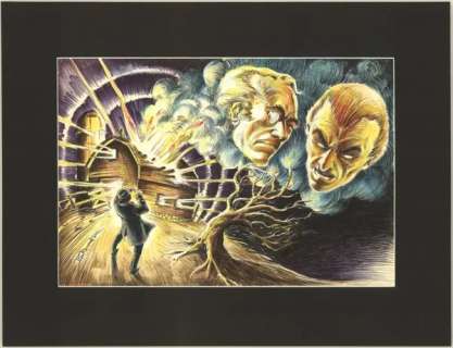 161: Brunner unpublished drawing 70s original comic art | Russ Cochran