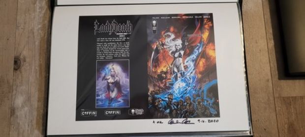 LADY DEATH UNCUT SHEET SIGNED BY BRIAN PULIDO | eBay US (Buy It Now)