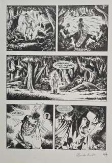 Tavola originale Alessandro Piccinelli Zagor n. 491 “La Banda del Guercio” pag. 77 | Venere Comic Art