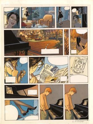 Laurent Vicomte | Bleu de mise en couleur pour la planche n°17 - L’Appel - Sasmira | Daniel Maghen