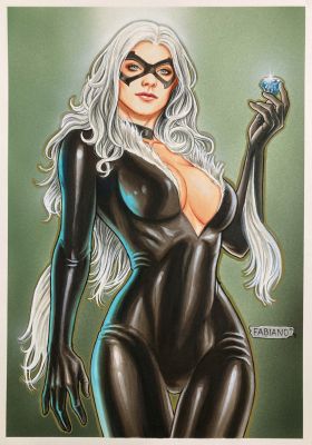 Fabiano Neves - Black Cat Original Art