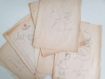 Dessins - 13x Dédicaces - artistes américains - Loose page - First edition | Catawiki