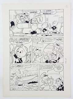 Luciano Gatto, Topolino n. 1011 - Tavola Originale "Paperino e le 20mila Beghe Sotto i Mari" - Loose page - (1975)