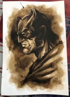 Original Coffee Painting - BATMAN - Original Art (2020) | Catawiki