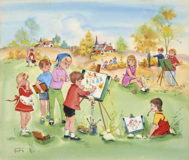 Luce André | La Leçon de peinture | Artcurial