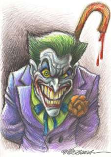 The Joker - Original Drawing - Joan Vizcarra - Original Art | Catawiki