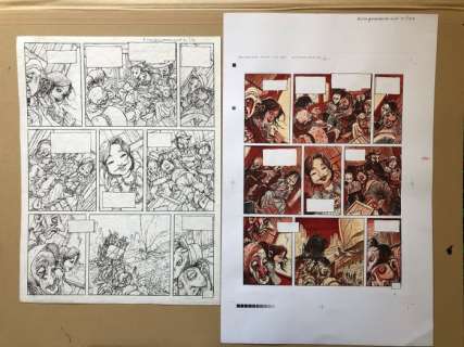 Fourquemin, Xavier - Planche originale + mise en couleur originale - Outlaw - (2001) | Catawiki