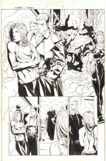Brandon Badeaux, Dave Newbold - Weapon x: the draft - marrow #1 p. 7 - sexy marrow 1/2 splash - 2002 signed