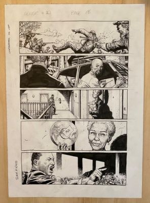 Gary Frank Geiger original comic art #20, p18. Superman, Batman, Hulk artist