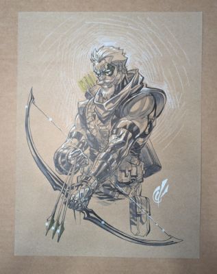 Carlos D’Anda (@CDeeAnda) original art commission of Green Arrow 9x12 | eBay US (Buy It Now)