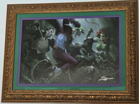 *RARE* SIGNED & FRAMED LITHO Gabrielle Dell Otto Batman Vs. Villians 24×32 COA | eBay US (Buy It Now)