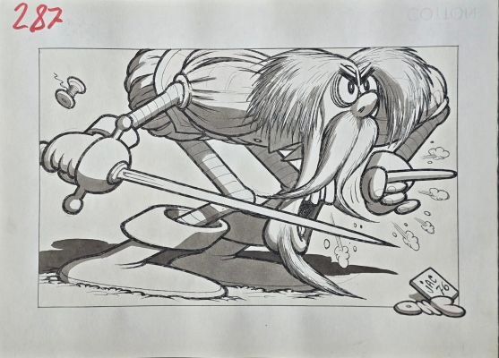 Illustrazione originale Jacovitti Il Salgarone n. 287 | Venere Comic Art