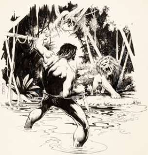 Mike Zeck - Tarzan Illustration Original Art (c. 1980s).... | Heritage