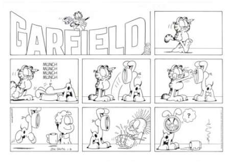 Jim Davis | Garfield Sunday Comic Strip Original Art dated 1-3-99 (Universal Press Syndicate, 1999). | Heritage