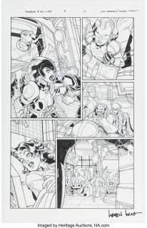 Marvel Artist - Walden Wong [Nick Bradshaw printed blue lines] Wolverine & the X-Men #5 Story Page 14 Original Art (Marvel, 2012)....