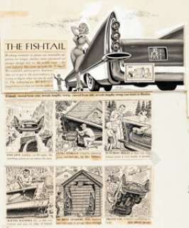 Elder, Bill (Will) | Bill (Will) Elder Humbug #2 "The Fishtail" Page 2 Illustration and Preliminary Original Art (Humbug Publications, ... (Total: 2 Original Art) | Heritage