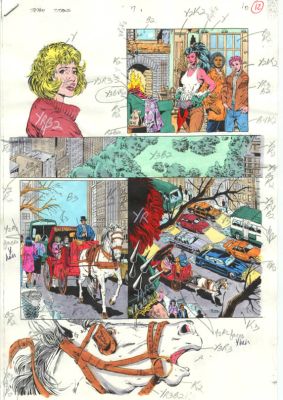 Original D.C. Color Guide Teen Titans #7 Pg 10 | DTA Collectibles