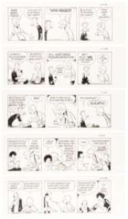 Jerry Scott and Jim Borgman Zits Consecutive Daily Comic Strip Original Art Group of 8 (King Features Syndicate, 2018). (Total: 8 Original Art) | Heritage