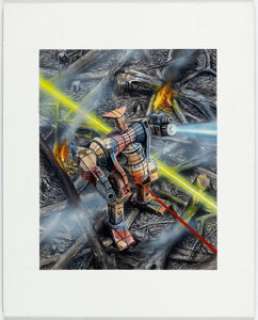 Randy Asplund-Faith BattleTech CCG "JagerMech JM6-S" Painting Original Art (Wizards of the Coast, 1996). | Heritage
