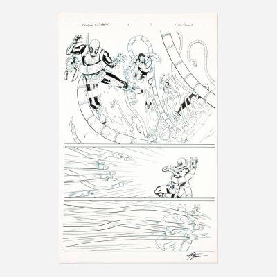 Lot 185 - Matteo Lolli and Andy Owens, Deadpool Killustrated #2 Story Page 7 Original Art (Marvel Comics, 2013) | Landry Pop Auctions