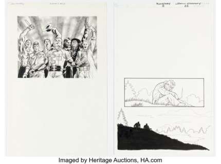 John Cassaday Planetary #5 Story Page 22 Original Art (DC/Wildstorm, 2001). | Heritage