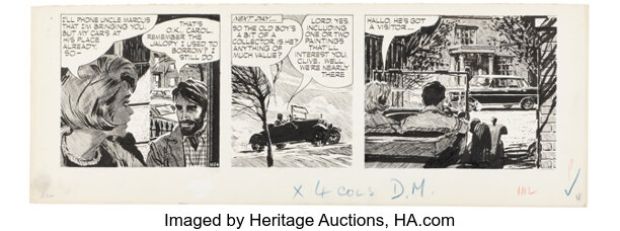 David Wright Carol Day #1626 Daily Comic Strip Original Art (London Daily Mail, 1961). | Heritage