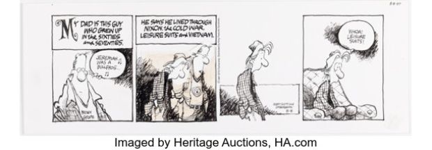 Jerry Scott and Jim Borgman Zits Daily Comic Strip Original Art dated 8-8-97 (King Features Syndicate, 1997). | Heritage