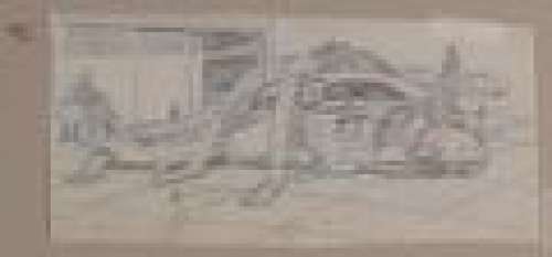 Droopy Cartoon Helicopter Sketch by Will Eisner | mycomicshop.com