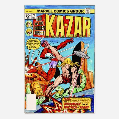 Andy Yanchus | Ka-Zar #20 Cover Color Guide Art (Marvel Comics, 1977) | Landry Pop Auctions