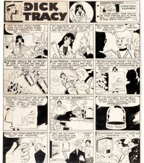 Dick Tracy - Chester GOULD, Dick Tracy Sunday original Comic Art, 1965 - original table - (1965) | Catawiki