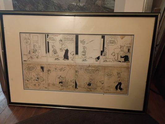 Chic Young BLONDIE Original Comic Strip Art 1941 Pre-Cookie Birth week... | eBay US (Buy It Now)