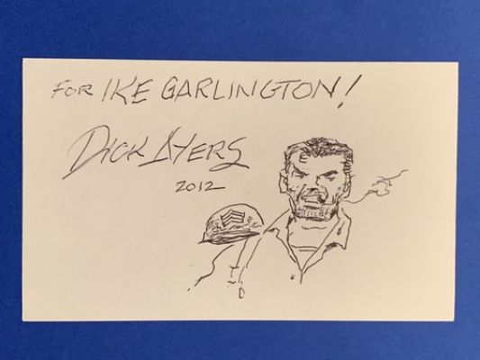 DICK AYERS (Dec) Signed 3x5 Index Card (SGT. NICK FURY SKETCH) Autograph Auto | eBay US (Buy It Now)