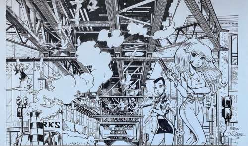 Rubine - Très grande couverture originale - couverture jaquette T6 America - (1998) | Catawiki