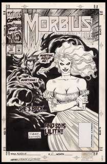 Morbius the Living Vampire #13 Cover Art by Ron Wagner