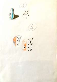 Franquin | Franquin croquis originaux crayon couleurs 1988 | JeanMichel.net