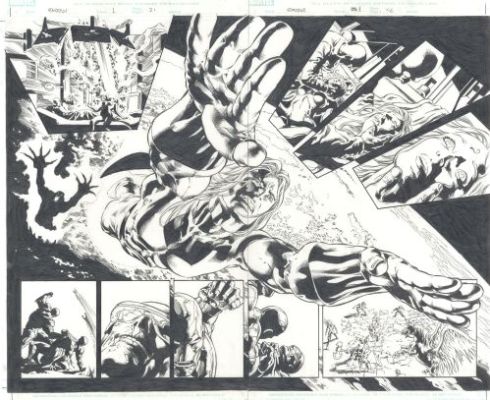 Mike Deodato | Exodus, issue 1, pages 21&22 | Galerie 9ème Art