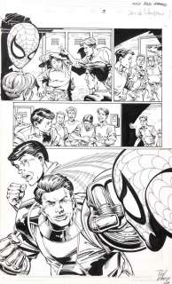 Spiderman | Planche n°3 Ã  l’encre de Chine pour le premier v… | Banque Dessinée