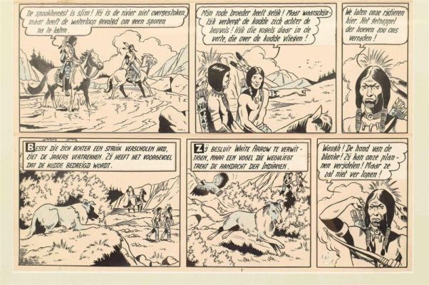 WIREL (PSEUD. WILLY VANDERSTEEN AND KAREL VERSCHUERE) BESSY. DE SPOOKHENGST ORIGINAL PAGE | Zwiggelaar Auctions