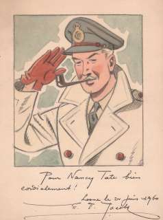 Jacobs | Blake et Mortimer, illustration au crayon gras, Ã … | Banque Dessinée