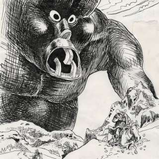 Dumontheuil, Nicolas - Dessin original - Projet de couverture - Big Foot T3 | Catawiki