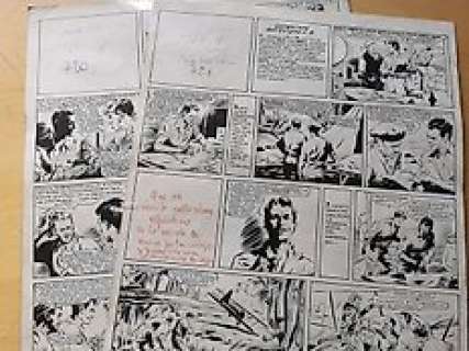 Topolino n. 720/ 721 - Pier Lorenzo de Vita - 2x Tavole originali 8 - 9 - Loose page - (1949)