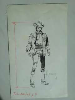 Hermann - Dessin original - Cowboy - (années 1960) | Catawiki