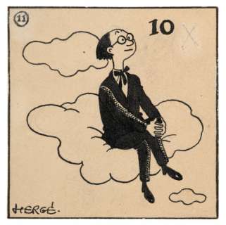 Hergé (Georges Remi Dit) | La Tête dans les nuages | Artcurial