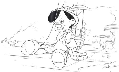 Pinocchio - Original drawing - Signed by Jaume Esteve - Pencil Art | Catawiki