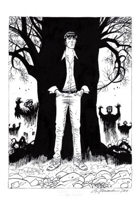Giancarlo Alessandrini | Dylan Dog per Portfolio “Disegnare Eroi” | Tavole Originali